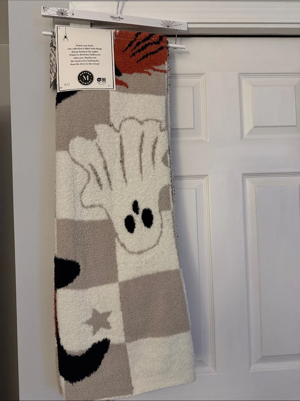 Martha Stewart Black Decorative Throw